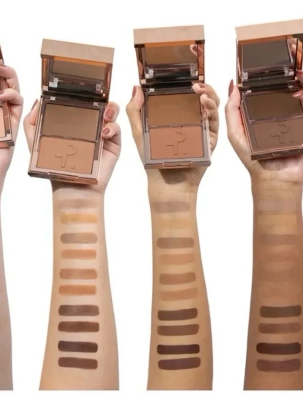 Patrick Ta Dual Bronzer Compact in Rose Gold with Warm Brown Shades